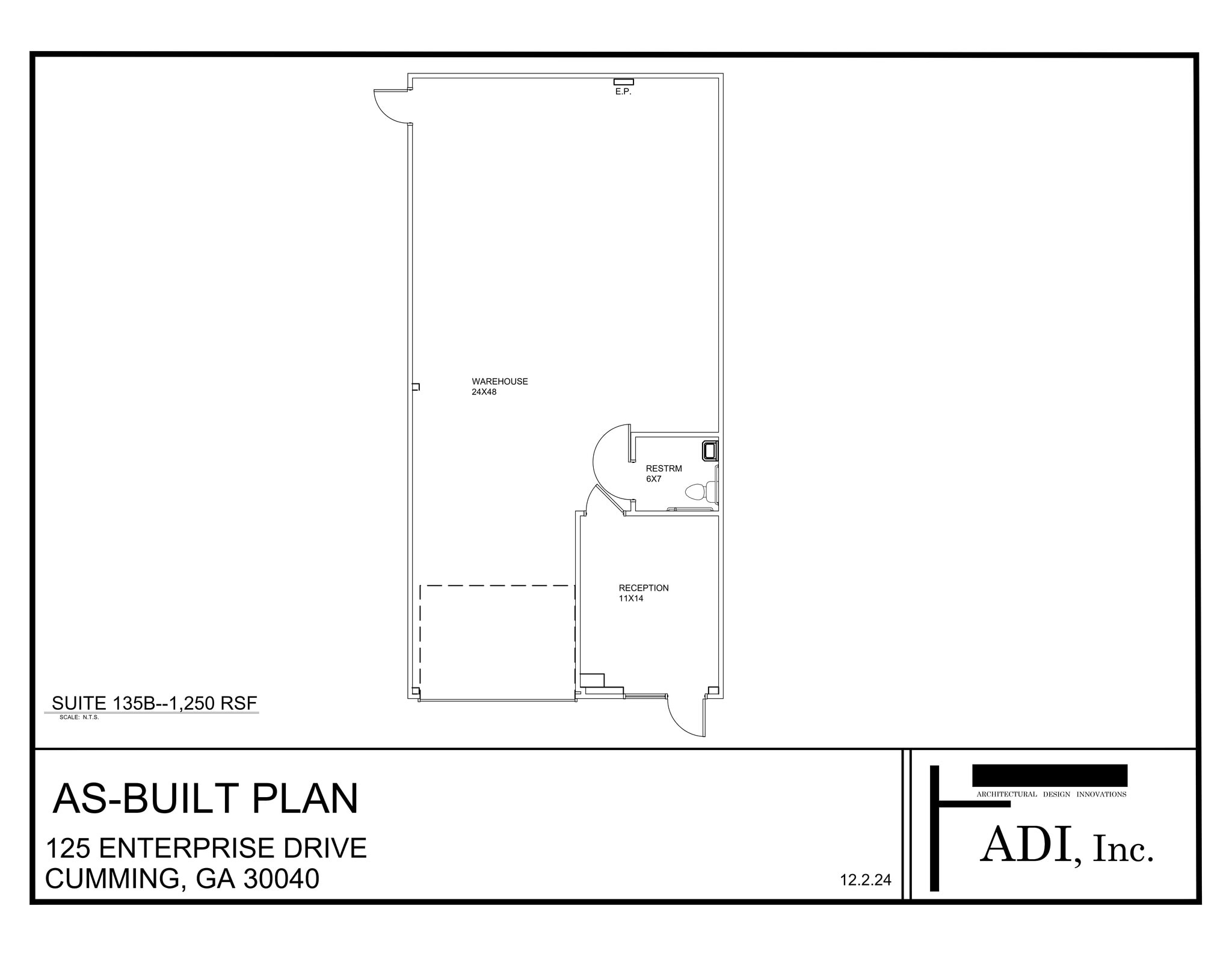 105 Enterprise Dr, Cumming, GA à louer Plan de site- Image 1 de 1