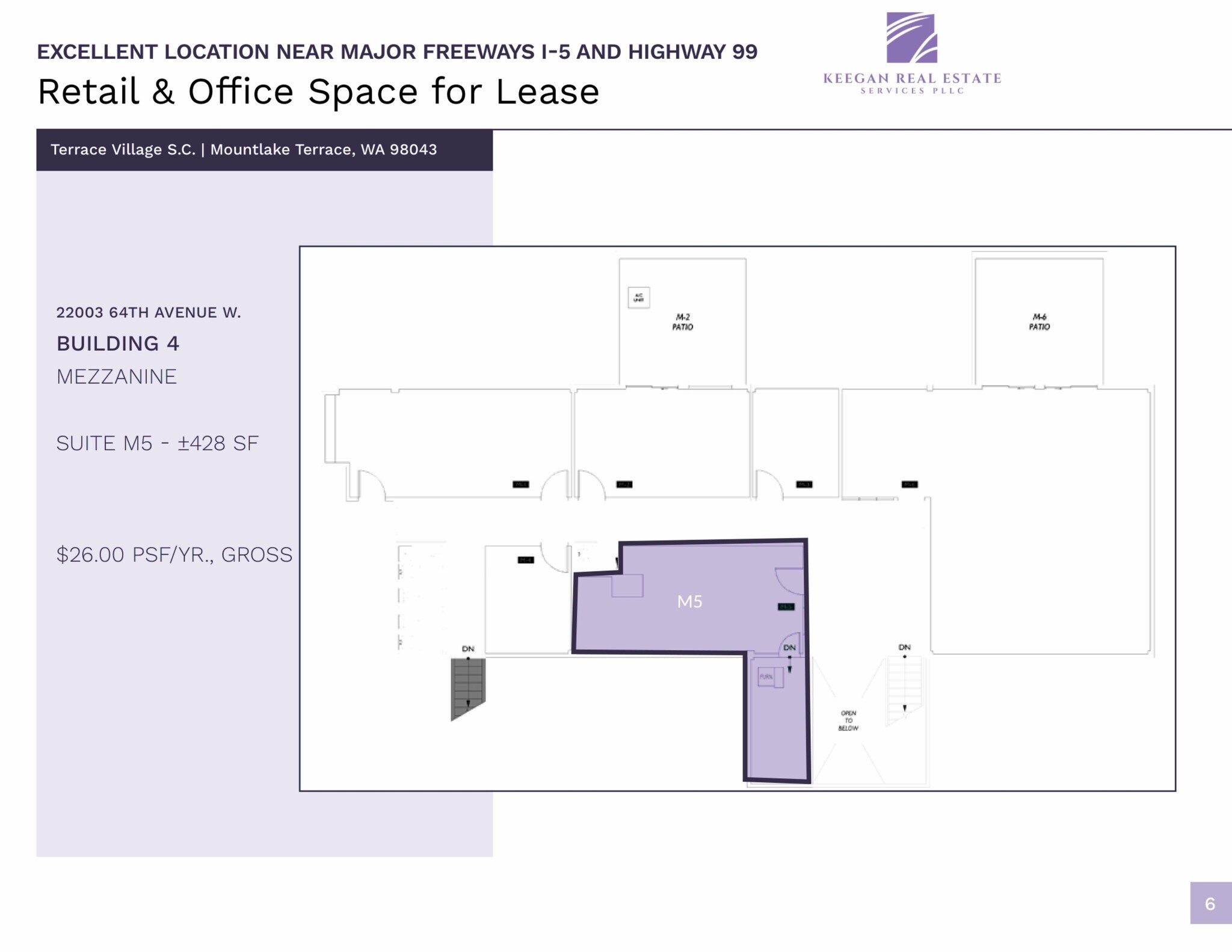 22003 66th Ave W, Mountlake Terrace, WA for lease Floor Plan- Image 1 of 1