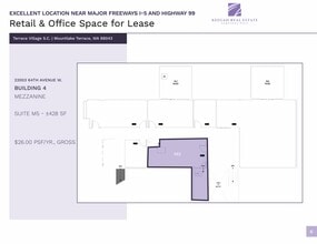 22003 66th Ave W, Mountlake Terrace, WA for lease Floor Plan- Image 1 of 1