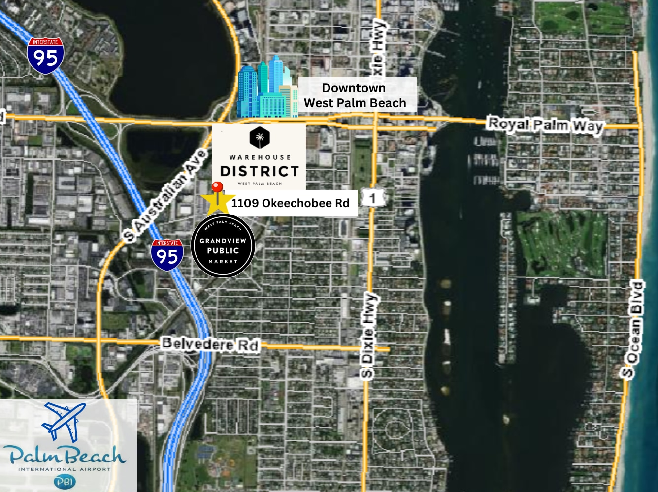 1109 Okeechobee Rd, West Palm Beach, FL à louer Photo du bâtiment- Image 1 de 21