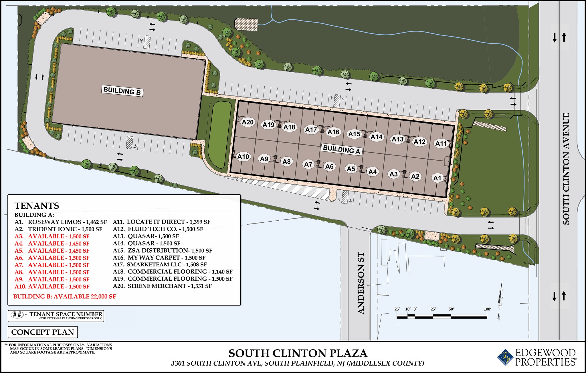 3301-3393 S Clinton Ave, South Plainfield, NJ for lease Site Plan- Image 1 of 1