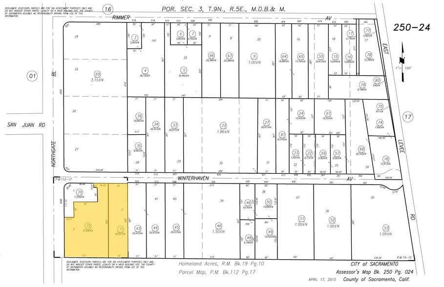 3270-3290 Northgate Blvd, Sacramento, CA for lease - Plat Map - Image 3 of 6