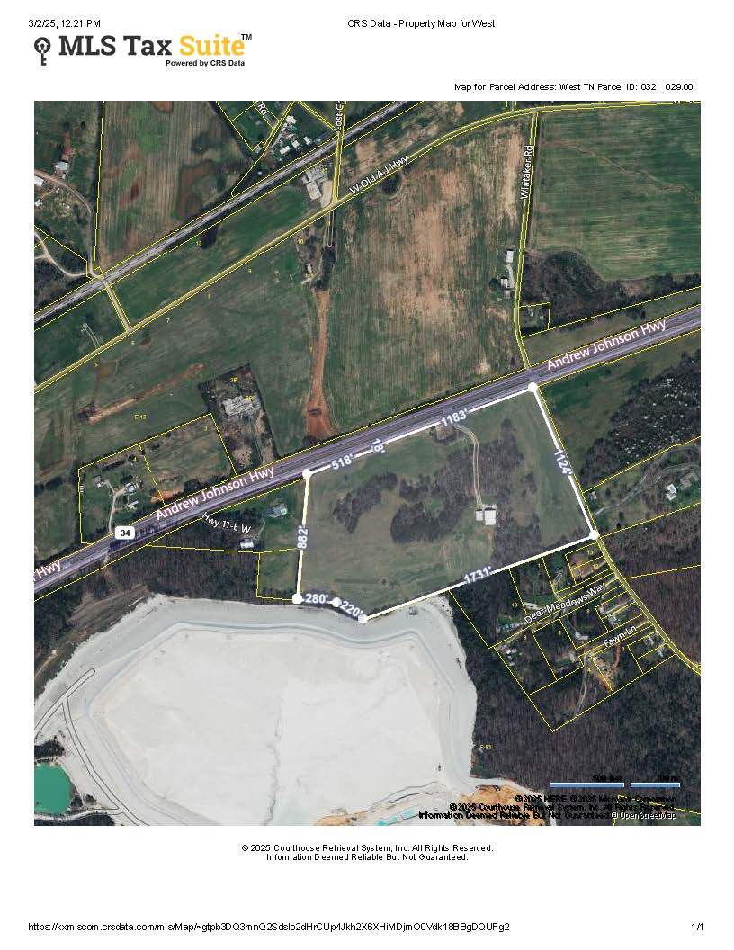 0 Andrew Johnson Hwy, New Market, TN à vendre Plan cadastral- Image 1 de 20