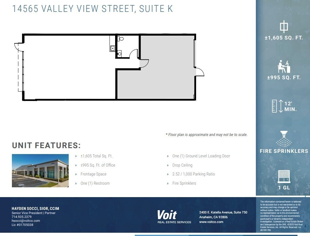 14525 Valley View Ave, Santa Fe Springs, CA for lease Floor Plan- Image 1 of 1