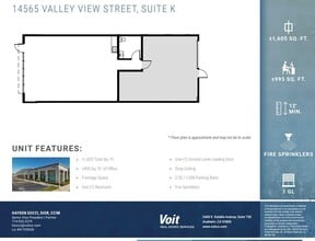 14525 Valley View Ave, Santa Fe Springs, CA for lease Floor Plan- Image 1 of 1