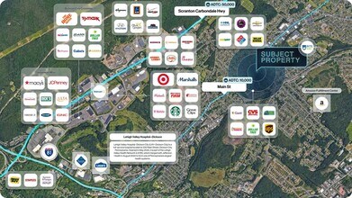 1650 Main St, Olyphant, PA - AERIAL  map view