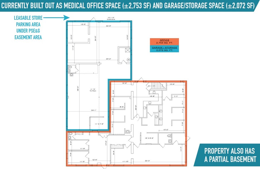 800-802 Black Horse Pike, Haddon Township, NJ à vendre - Plan d’étage - Image 2 de 3