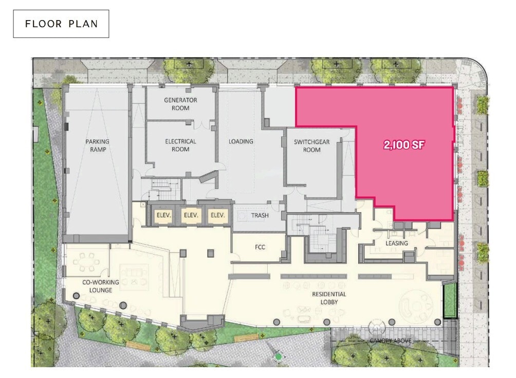 1701 Race St, Philadelphia, PA for lease Floor Plan- Image 1 of 1