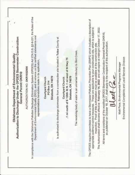 126 Street, Skiatook, OK for sale - Site Plan - Image 3 of 3