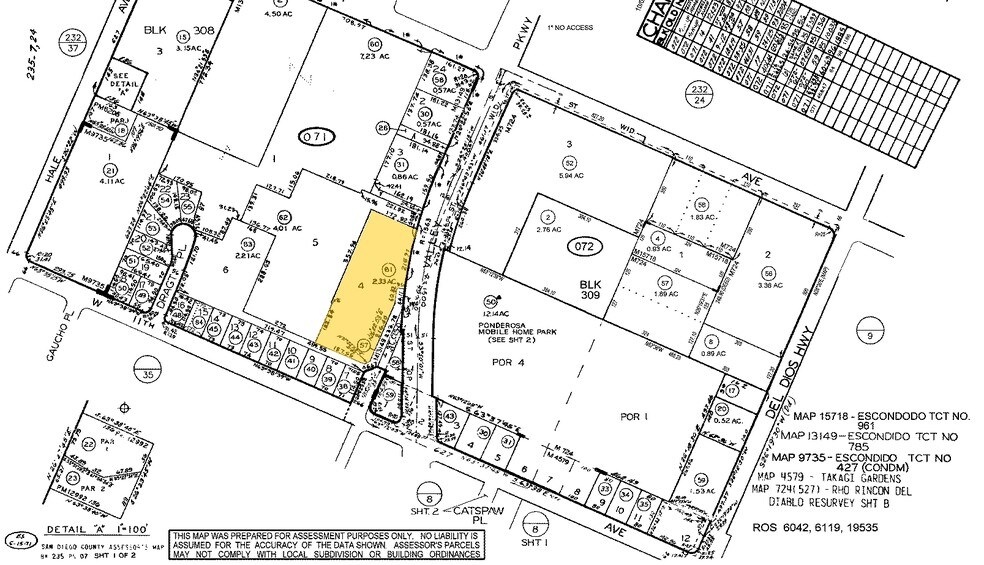1560 W Valley Pky, Escondido, CA à louer - Plan cadastral - Image 2 de 5