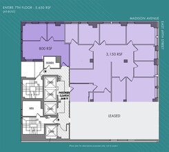 425 Madison Ave, New York, NY à louer Plan d’étage- Image 1 de 9