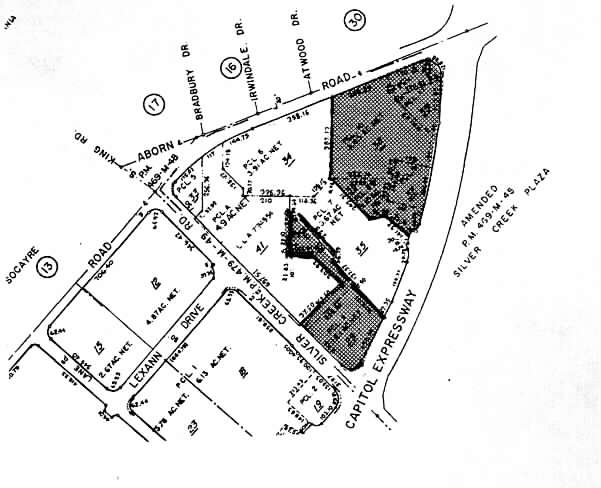 1705-1845 E Capitol Expy, San Jose, CA à louer Plan cadastral- Image 1 de 2