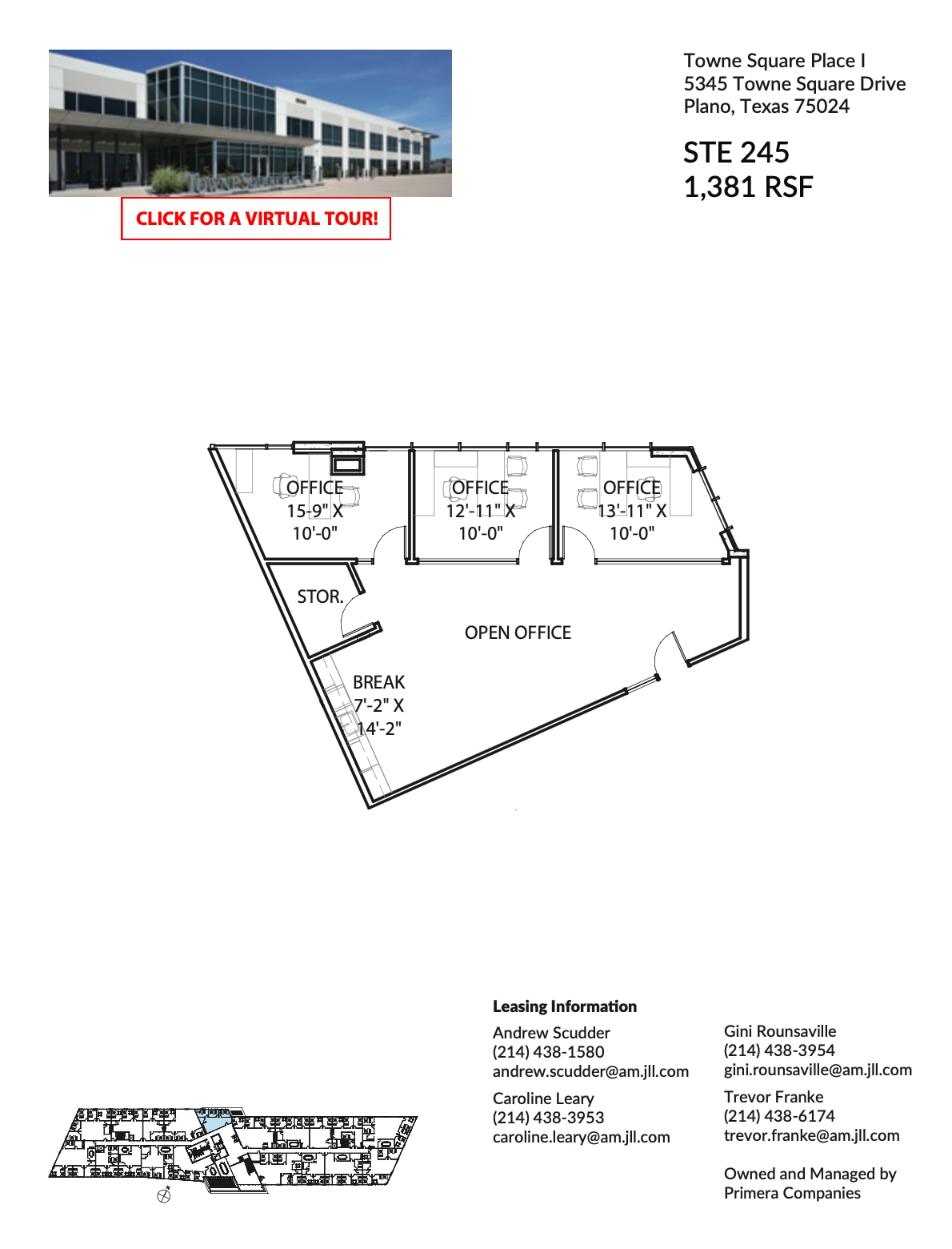 8560 Belleview Dr, Plano, TX à louer Plan d’étage- Image 1 de 1