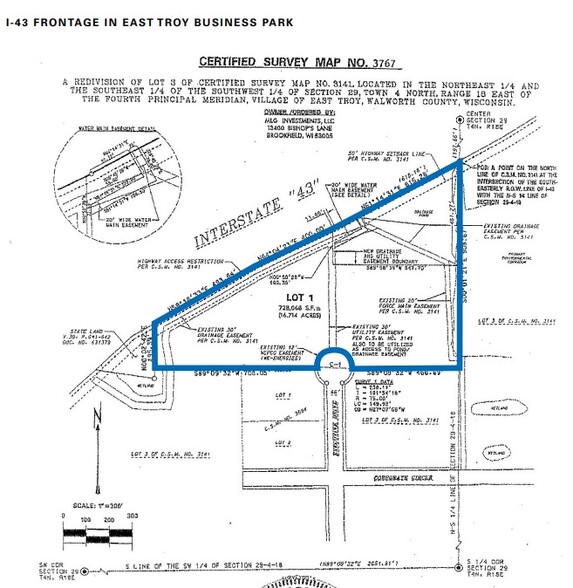 Executive Dr, East Troy, WI à vendre - Plan cadastral - Image 3 de 3