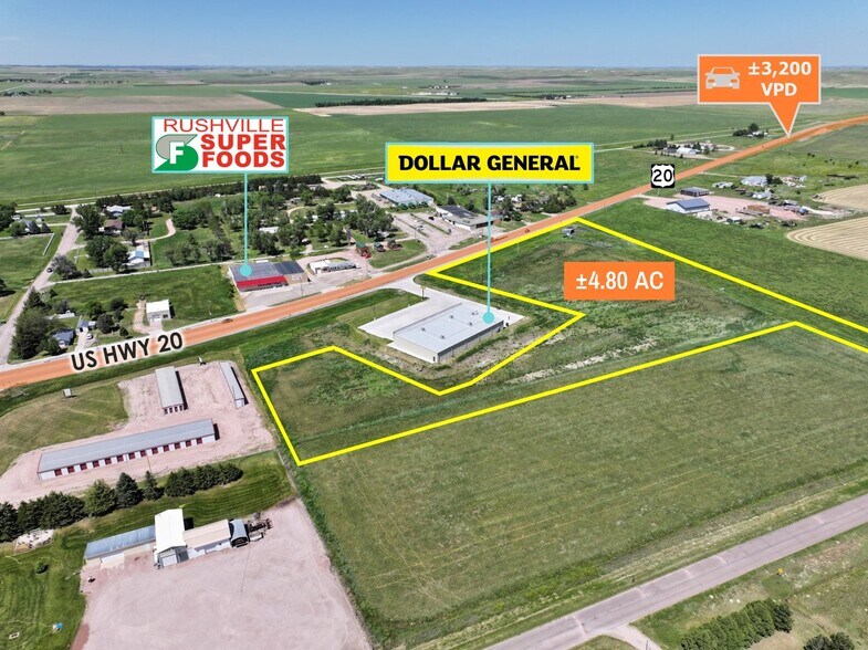 3405 US Hwy 20, Rushville, NE à vendre - Aérien - Image 3 de 5