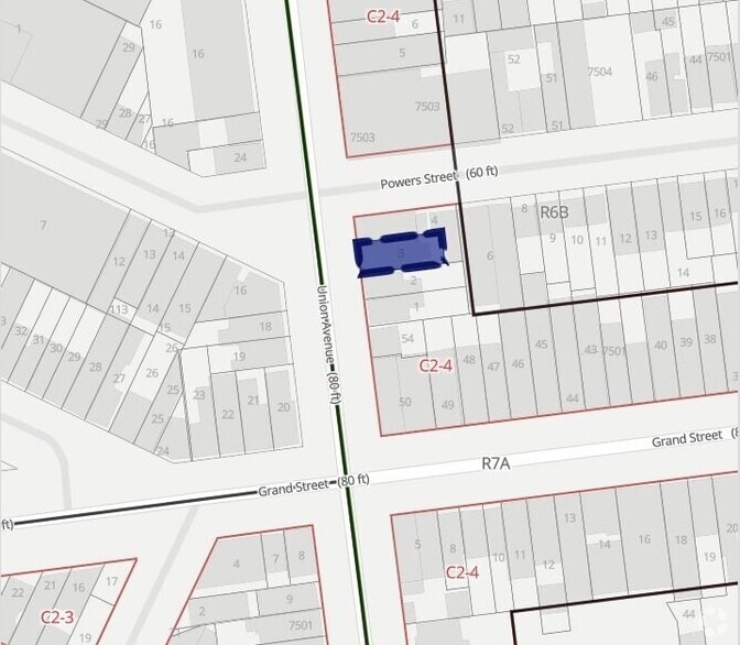 376 Union Ave, Brooklyn, NY for lease - Plat Map - Image 2 of 11