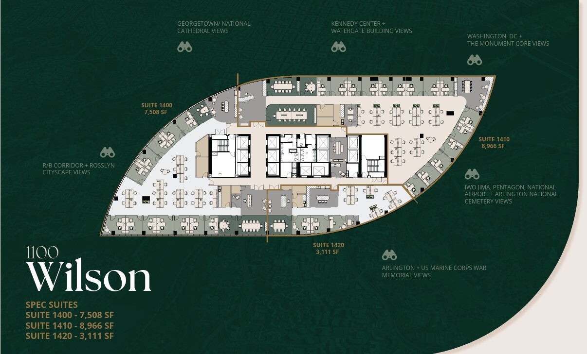1100 Wilson Blvd, Arlington, VA for lease Floor Plan- Image 1 of 1