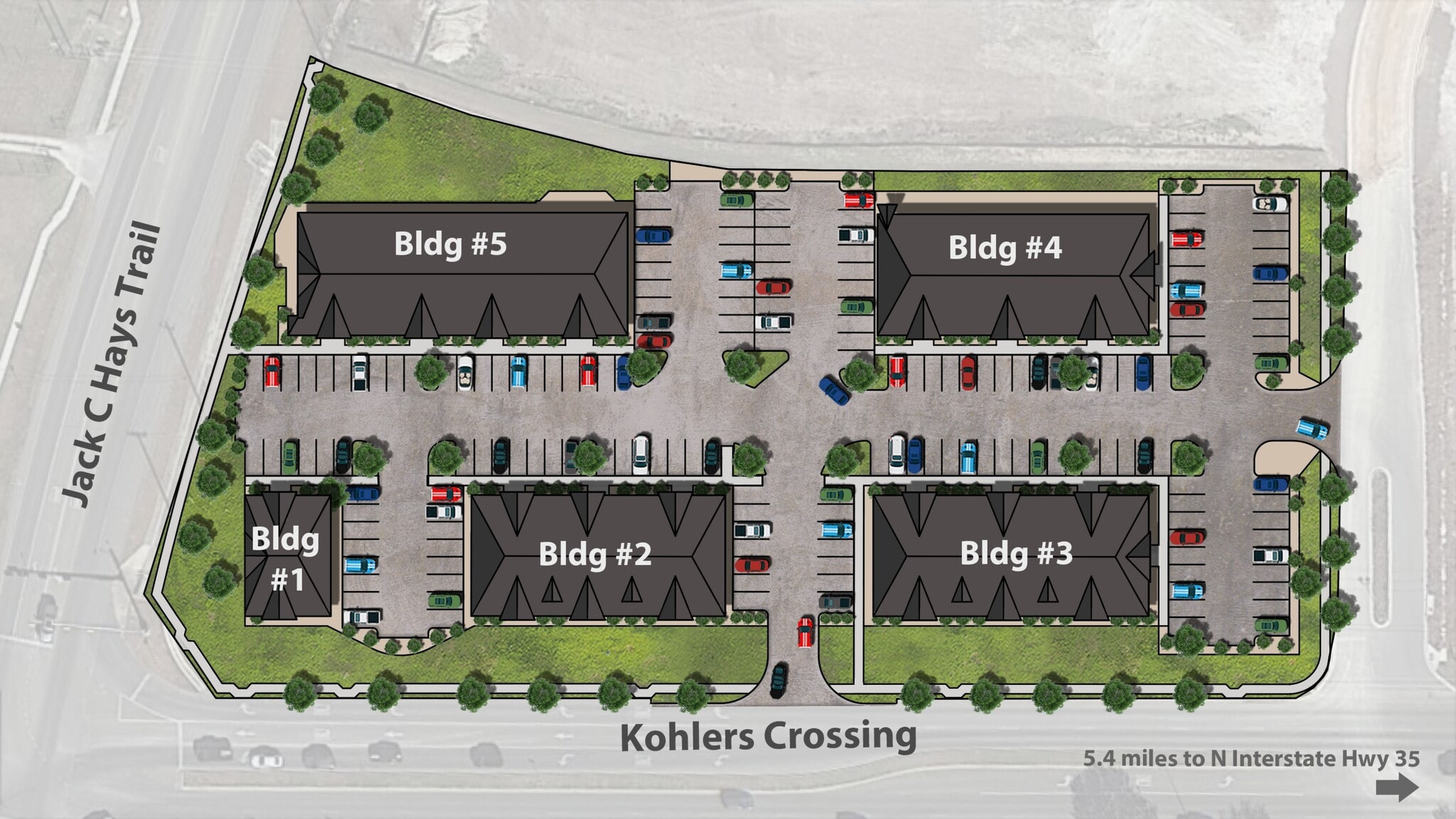 115 Kohlers Crossing, Kyle, TX à louer Plan de site- Image 1 de 1