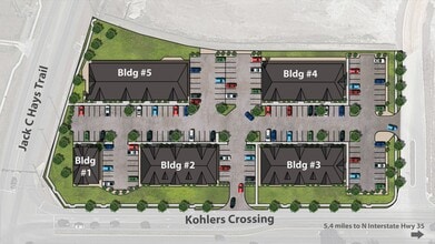 115 Kohlers Crossing, Kyle, TX à louer Plan de site- Image 1 de 1