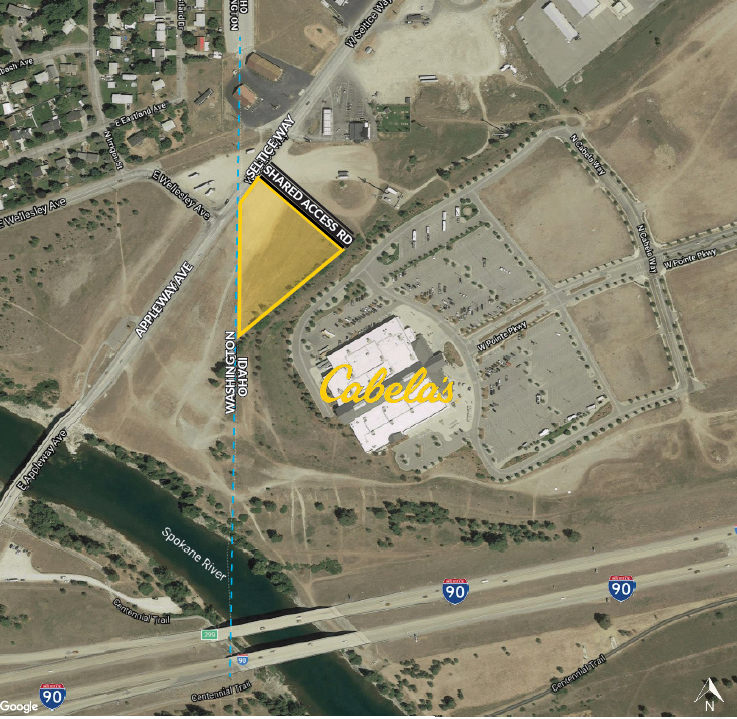 7250 W Seltice Way, Post Falls, ID for lease Aerial- Image 1 of 2