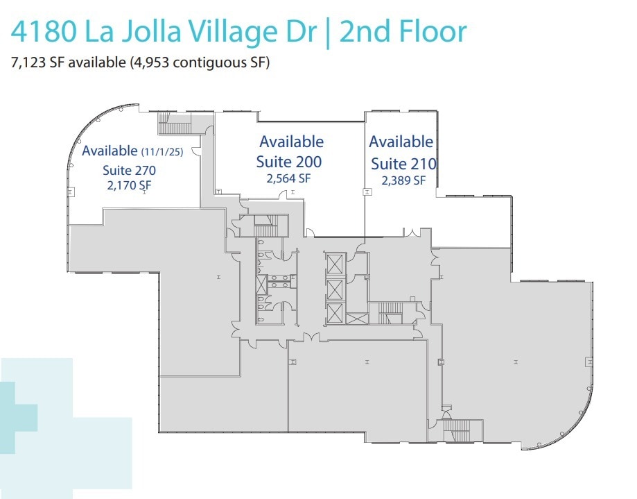 4180 La Jolla Village Dr, La Jolla, CA for lease Floor Plan- Image 1 of 2