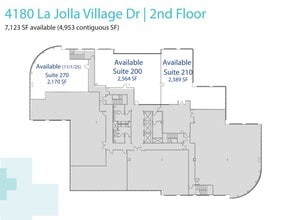 4180 La Jolla Village Dr, La Jolla, CA for lease Floor Plan- Image 1 of 2