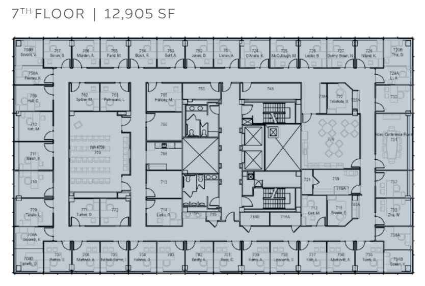 955 Massachusetts Ave, Cambridge, MA à louer Plan d’étage- Image 1 de 1