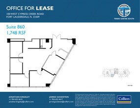 100 W Cypress Creek Rd, Fort Lauderdale, FL for lease Floor Plan- Image 1 of 1
