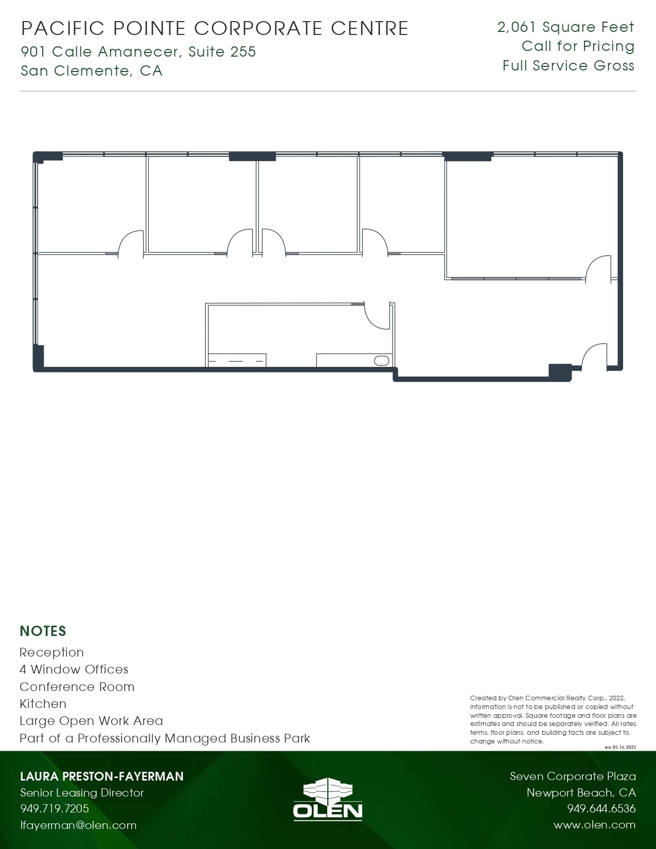 901 Calle Amanecer, San Clemente, CA à louer Plan d’étage- Image 1 de 1