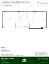 901 Calle Amanecer, San Clemente, CA à louer Plan d’étage- Image 1 de 1