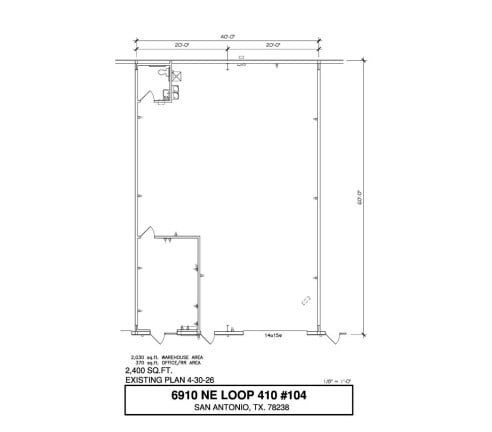 6910 NE Loop 410, San Antonio, TX for lease Floor Plan- Image 1 of 1