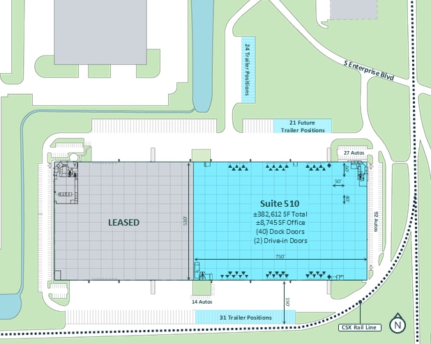 510 S Enterprise Blvd, Lebanon, IN for lease - Site Plan - Image 3 of 4