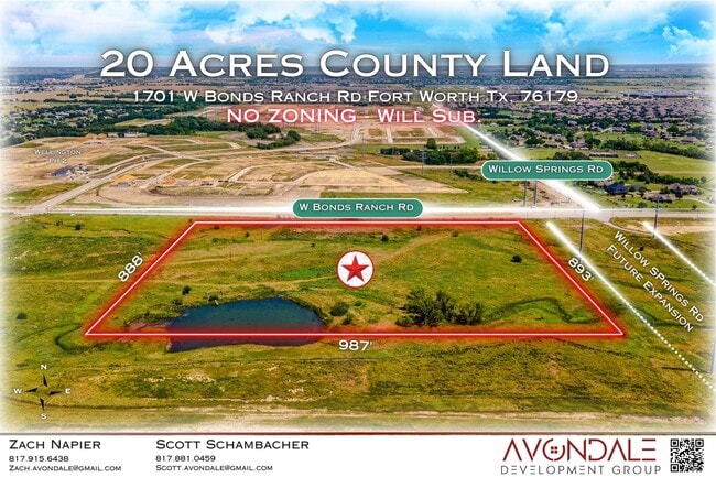 More details for 1701 Bonds Ranch Rd, Fort Worth, TX - Land for Sale