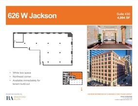 626 W Jackson Blvd, Chicago, IL for lease Floor Plan- Image 2 of 3