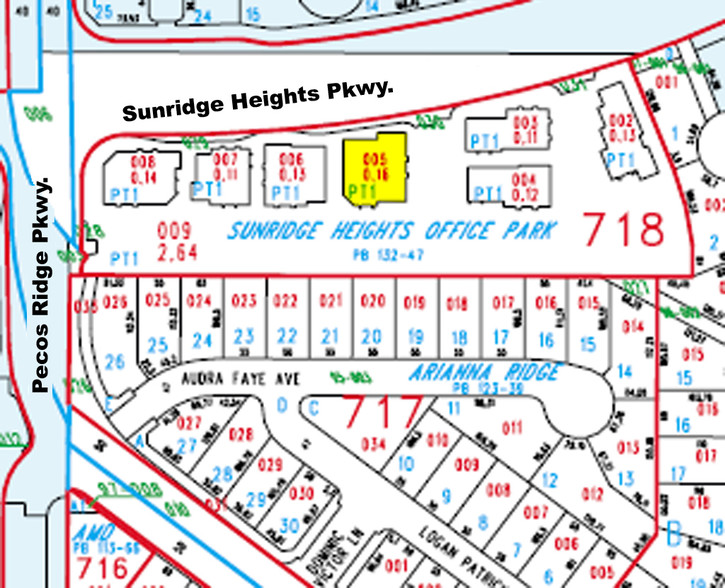 2769 Sunridge Heights Pky, Henderson, NV à vendre - Plan cadastral - Image 1 de 1