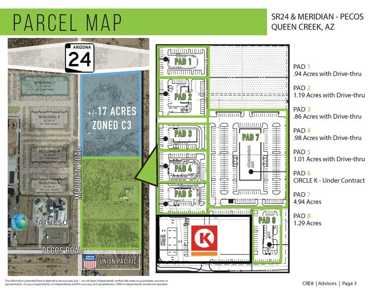 SEC Meridian & SR-24, Queen Creek, AZ à vendre - Photo du bâtiment - Image 3 de 4