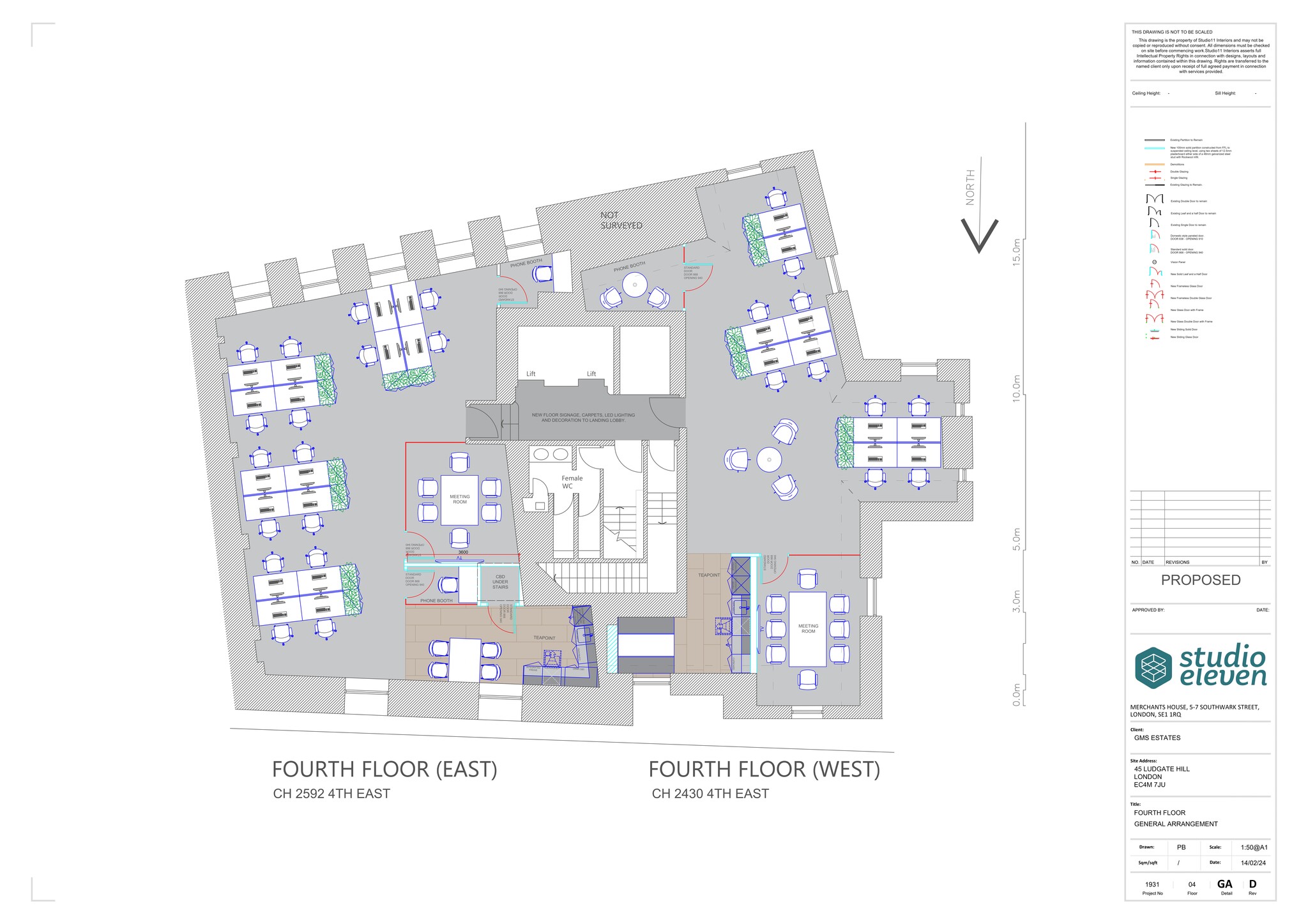 41-47 Ludgate Hl, London à louer Plan de site- Image 1 de 1