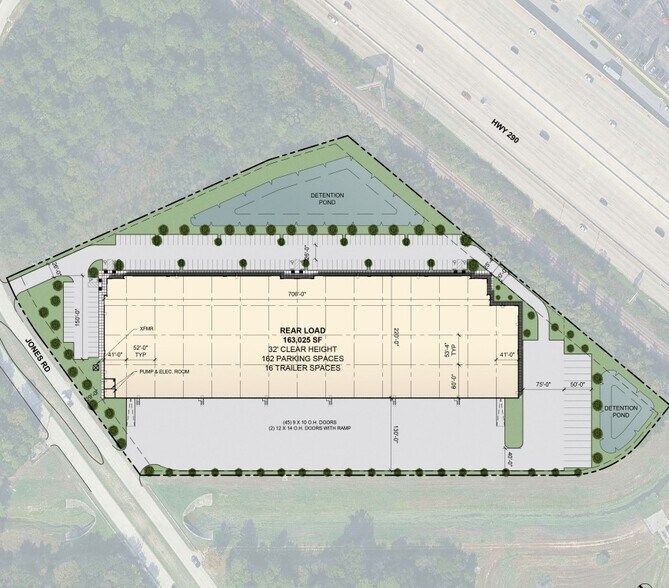 Highway 290 & Jones Rd, Jersey Village, TX à vendre - Plan de site - Image 2 de 2