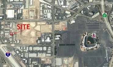 1855 S Santa Cruz St, Anaheim, CA - Aerial map view