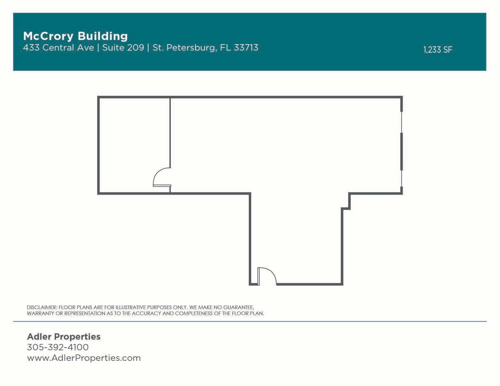 433 Central Ave, Saint Petersburg, FL for lease Floor Plan- Image 1 of 10