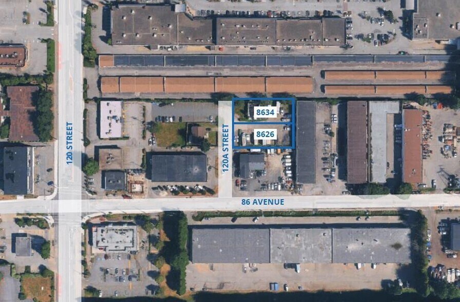 8626 & 8634 120A Street portfolio of 2 properties for sale on LoopNet.ca - Aerial - Image 2 of 2
