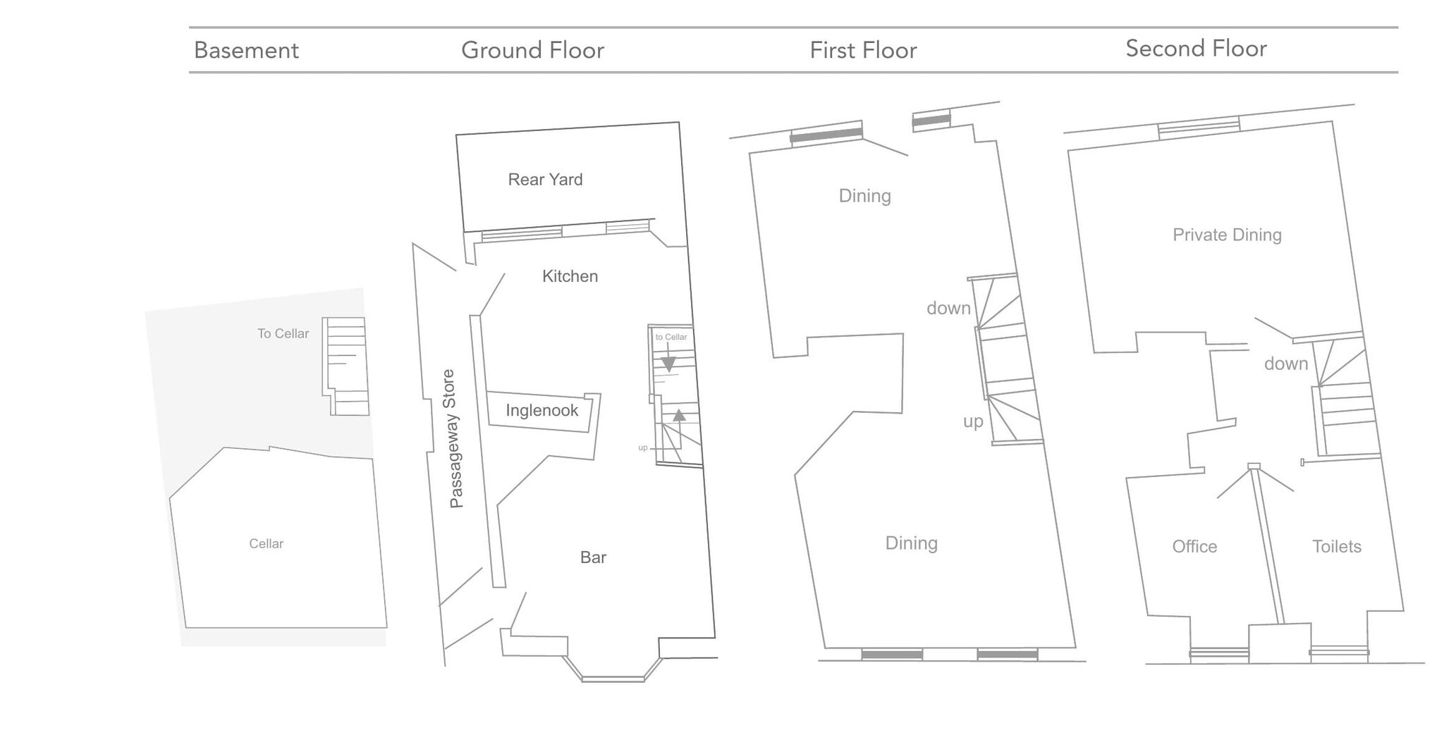 No. 9 Church St, Stratford Upon Avon à louer Plan d’étage- Image 1 de 1