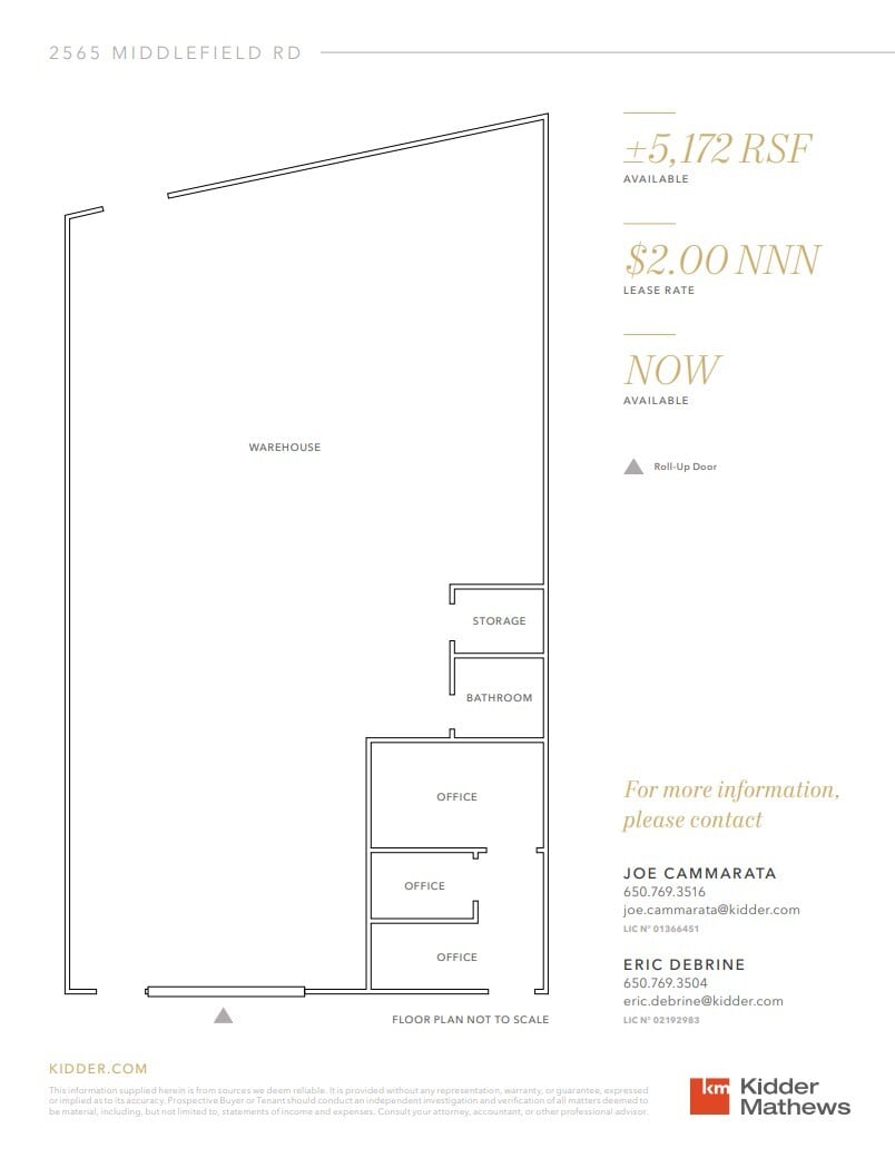 2565-2569 Middlefield Rd, Redwood City, CA for lease Floor Plan- Image 1 of 1