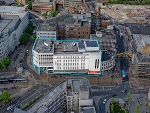 Haymarket, Sheffield, SYK - AÉRIEN Vue de la carte