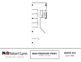 8600 Freeport Pky, Irving, TX à louer Plan d’étage- Image 1 de 1
