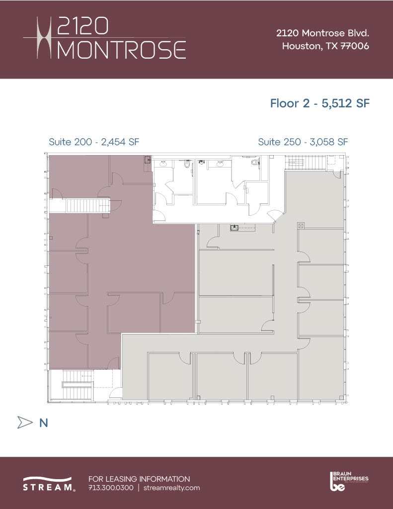 2120 Montrose Blvd, Houston, TX for lease Floor Plan- Image 1 of 1
