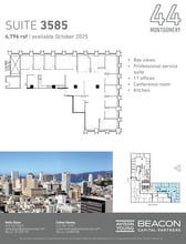 44 Montgomery St, San Francisco, CA for lease Floor Plan- Image 1 of 2