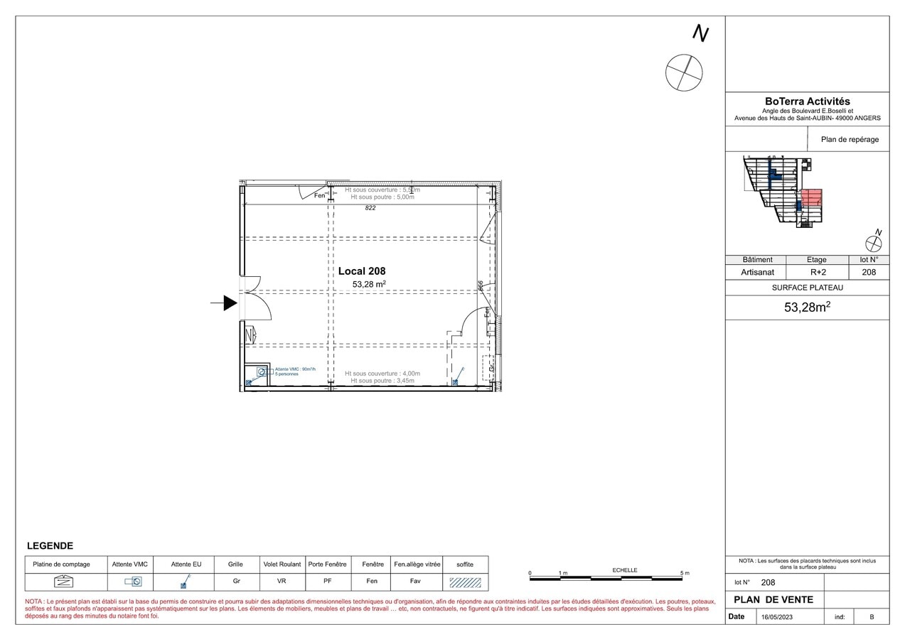 65 Rue Germaine Canonne, Angers, MEL 49100 - Unité 208 - - Plan d’étage - Image 2 of 5