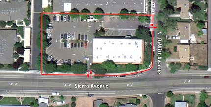 20 N Dewitt Ave, Clovis, CA - aerial  map view