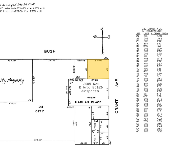 365 Grant Ave, San Francisco, CA à louer - Plan cadastral - Image 3 de 3